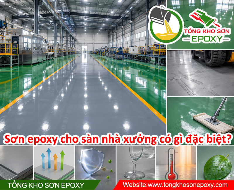 Sơn epoxy cho sàn nhà xưởng có gì đặc biệt?