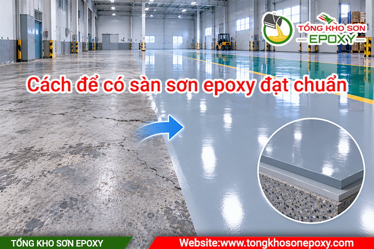 Cách để có sàn sơn epoxy đạt chuẩn