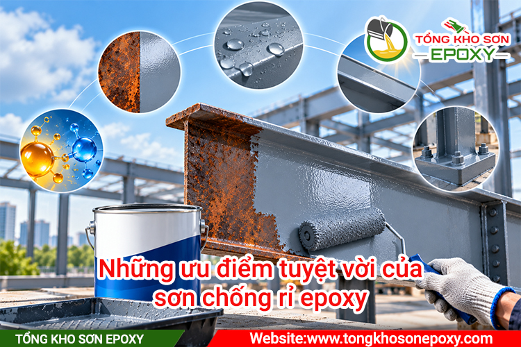 Những ưu điểm tuyệt vời của sơn chống rỉ epoxy